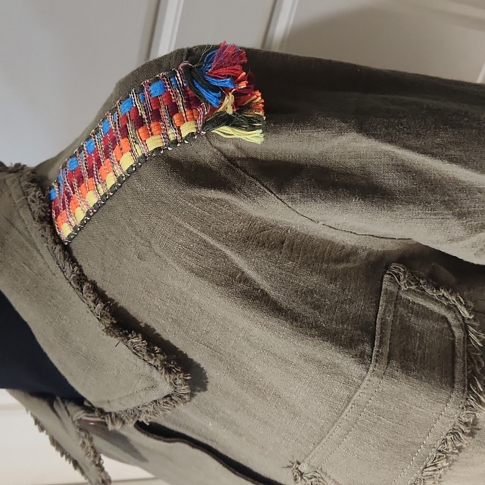 Embroidered Utility Jacket For Anthropologie By M… - image 4